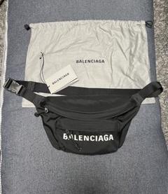 【中古美品】BALENCIAGA ボディバッグ 黒 ナイロン