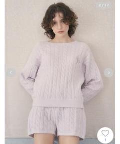 美品/SNIDEL HOME ケーブルニットセットアップ ラベンダー m50893778194_1.jpg?1707709268