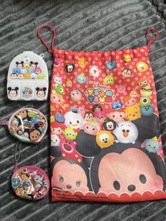 Disney Tsum Tsum 4点セット 巾着・ポーチ・ケース