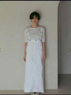 EDWIN×ETRETOKYO デニムハイライスサススカート　インディゴ S ETRE TOKYO（エトレトウキョウ）の「EDWIN×ETRETOKYO COREデニム