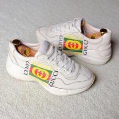 ★【GUCCI】★ライトンダーティーレザーメンズスニーカー★ ☆【GUCCI】☆ライトンダーティーレザーメンズスニーカー