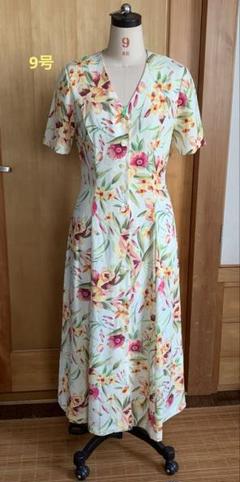＃ノーマカマリ 　＃ワンピース ノーマカマリ 花柄 フラワー ロング シャツワンピース マルチ