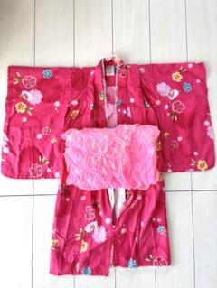 女の子 浴衣 ピンク 100cm
