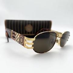 ①FENDI サングラス 　SL7027　 FF　ロゴ 　ゴールド ヴィンテージ Fendi SL 7027 – Sammy & Nino's Store