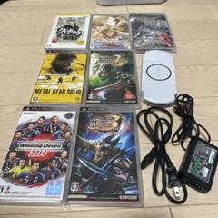 SONY PSP-3000ホワイト　本体　ソフト7本セット　SDカード付き4GB