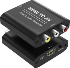 HDMI to RCA 変換コンバーター 映像音声出力 アルミ製 AVアダプタ