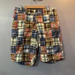 J.CREWフィールドショーツ　マドラスチェックパッチワークw31