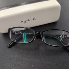 2685 agnès b. AB7005 ブラック メガネのサムネイル