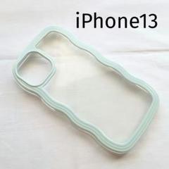 iPhone13 ケース 韓国 くも グリーン