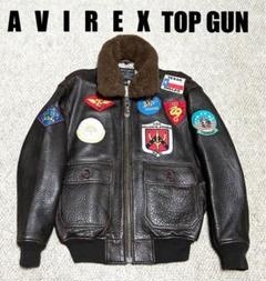 美品✨AVIREX MA-1 ワッペン リバーシブル 厚手 M 希少 トップガン AVIREX アビレックス MA-1フライトジャケット トップガン MA-1