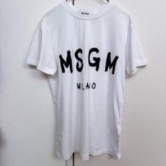 MSGM 黒 Sサイズ Tシャツ　イタリア製 MSGM】 【【Basic Color】ミニロゴ クルーネックTシャツ】｜aoi