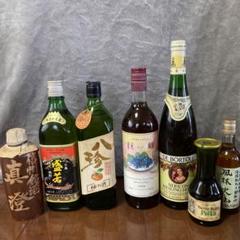 未開封　古酒まとめて7本　焼酎盛若　清酒真澄　八珍　巨峰ワインシャトー勝沼ポルカ 未開封 古酒まとめて7本 焼酎盛若 清酒真澄 八珍 巨峰ワイン