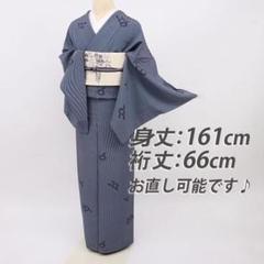 江戸小紋 細かな染め 作家物 紋なし 正絹 広衿 着物 AK-3459 江戸小紋 細かな染め 作家物 紋なし 正絹 広衿 着物 AK-3459