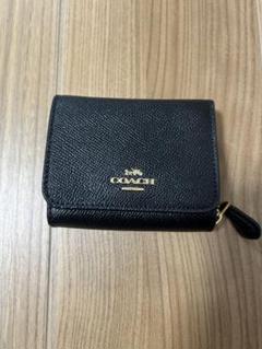 COACH ブラック 三つ折り財布 コーチ COACH 財布 レディース 三つ折り財布ブラック 黒 ピンク