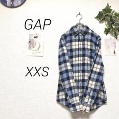 9615 GAP ギャップ チェック柄長袖ネルシャツ XXS カジュアル