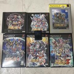 スーパーロボット大戦　PS&PS2用ソフト6本　クリアデータ付メモリーカード