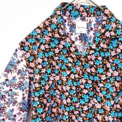 【極美品】ポールスミス　ミックス　アップ　プリント　アロハシャツ　花柄　切替　L