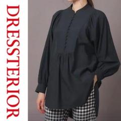 ドレステリア 2022 定価¥18700 ロング丈ギャザーブラウス ボリューム袖 ドレステリア 2022 定価¥18700 ロング丈ギャザーブラウス