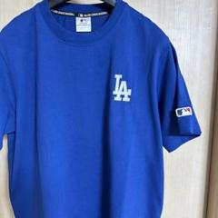 【新品未使用】MLB LA ドジャース Tシャツ 半袖シャツ ブルー XL 刺繍