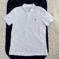極美品 ブルネロクチネリ 襟切替 Tシャツ グレー イタリア製 Mサイズ Brunello Cucinelli ロゴ Tシャツ | グレー | FARFETCH JP