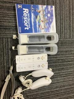 Wiiモーションとwiiリモコン２個セット　ヌンチャク、ソフト付