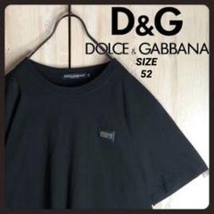 DOLCE&GABBANA ドルガバ メタルプレート付き バックロゴ tシャツ