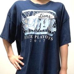 ギルダン Tシャツ SOfTbaLL ネイビー 紺色 XL 古着