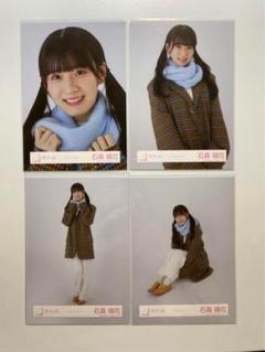 石森璃花 櫻坂46 生写真 マフラーコーデ 4種 コンプ