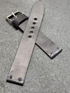 18mm イタリアンレザー 時計ベルト クラスト ネイビーのサムネイル