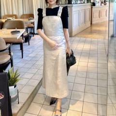 HYEON ヘヨン herringborn junper skirt/beige