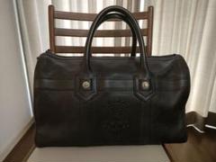 BALLY ダークブラウン レザー ボストンバッグ（肩掛け紐無し） BALLY ダークブラウン レザー ボストンバッグ（肩掛け紐無し