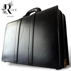 【限定】JAS レザー ブリーフケース アタッシュケース ダイヤルロック 黒