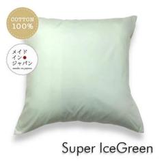 送料無料　新品大判クッションカバー【スーパーアイスグリーン】 60×60cm