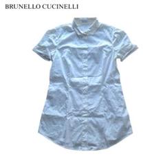中古美品   ブルネロクチネリ 半袖ブラウス フレンチスリーブ イタリア製 楽天市場】BRUNELLO CUCINELLI ブルネロクチネリ ノースリーブ