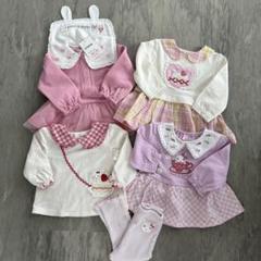 女の子　保育園　秋冬春　まとめ売り　長袖　80〜90サイズ 通販ベビー・キッズ - 女の子 保育園 秋冬春 まとめ売り 長袖 80