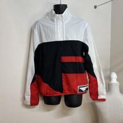 Nike ナイロンジャケット S ホワイト/ブラック/レッド