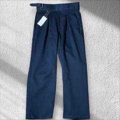 新品タグ付✨STUDIOUS グルカワイドパンツ　ストレッチ　ネイビー　サイズ2