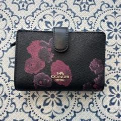 コーチ花柄二つ折り財布COACHリボン柄 コーチ(COACH)|コーチ フラワー柄二つ折り財布|HARDOFFオフ
