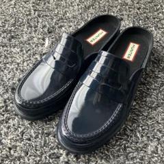 HUNTER  バックレスグロスペニーローファー 新品 ハンター ローファー スリッポン バックレス グロス ペニー