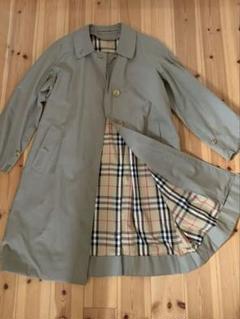 649 Burberry バーバリー　カーキ トレンチコート チェック裏地
