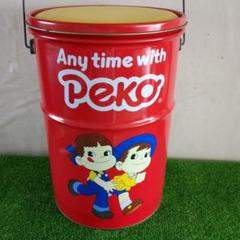 昭和レトロ　不二家　FUJIYA　Pekoキャラクター 収納バケツ　特大サイズ