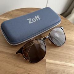 Zoff ブラウンレンズ サングラス ケース付き