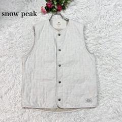 【全品送料無料】 snow peak スノーピーク キルティングベスト オフホワイト 中綿 ジャケット・アウター