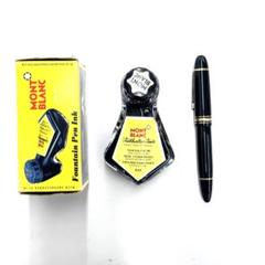 希少 超美品 モンブラン 149 なで肩 18C 細字エボナイト縦2本溝