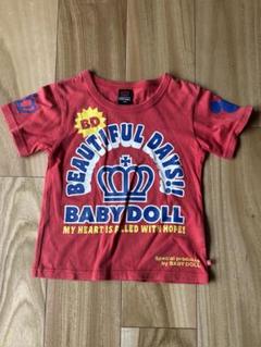 BABYDOLL 　ベビードール　赤　半袖　Tシャツ　110cm