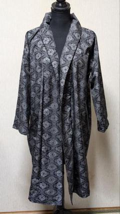 着物リメイク　 大島紬からコート （訳あり） SOLD 着物リメイク 単衣Aラインコート 大島紬 FREE SIZE コート