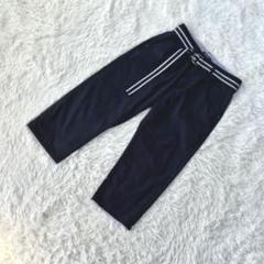 美品❗️ウェストゴム【プラスワン】クロップド チノパン ベルト付き M