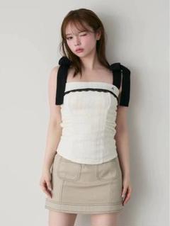 最終値下げ⭐︎新品タグ付き⭐︎andmary バレリーナキャミソール　トップス 最終値下げ⭐︎新品タグ付き⭐︎andmary バレリーナキャミソール