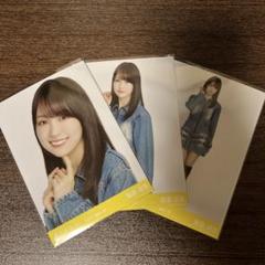 乃木坂46 生写真 賀喜遥香 デニムワンピ コンプ