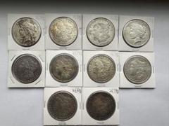 アメリカ銀貨　モルガンダラー ピースダラー 銀貨10枚銀貨　古銭　本物保証 アメリカ銀貨 モルガンダラー ピースダラー 銀貨10枚銀貨 古銭
